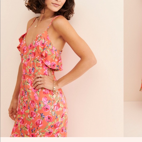 Keepsake the Label Peach Floral Maxi Dress - Picture 3 of 12